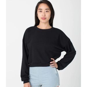 American Apparel Cropped Fleece Sweatshirt